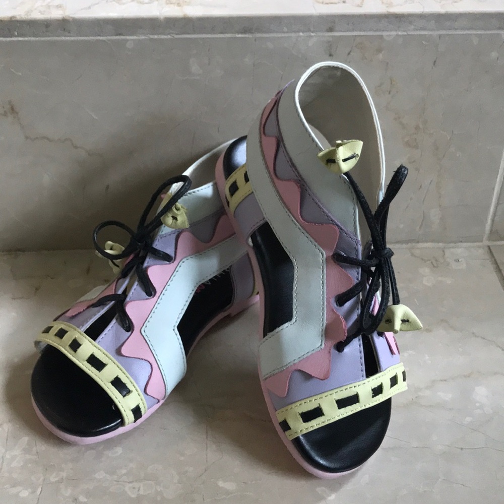 Sophia Webster Mini Girls Tie Sandals